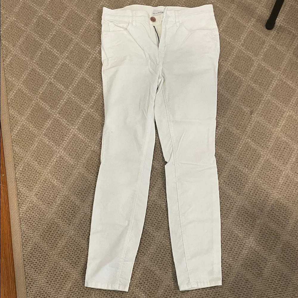 High waist Skinny corduroy pants